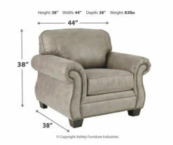 Olsberg Steel Faux Suede Armchair 10 Olsberg Steel Faux Suede Armchair -Storage supplies store 810594671 3 1