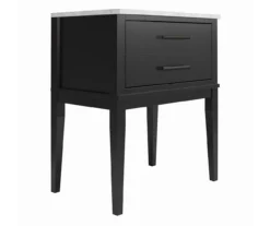 Ameriwood Madison Lane Faux Marble Nightstand -Storage supplies store 810596720 2