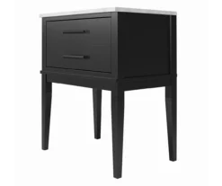 Ameriwood Madison Lane Faux Marble Nightstand -Storage supplies store 810596720 3