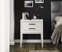 Ameriwood Madison Lane Faux Marble Nightstand -Storage supplies store 810596933 6