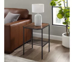 Walker Edison Tiered Side Table -Storage supplies store 810597279 B0