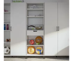 Evolution Vantage White 5-Shelf Open Cabinet -Storage supplies store 810597745 4