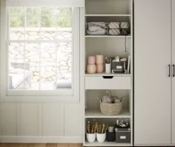 Evolution Vantage White 5-Shelf Open Cabinet -Storage supplies store 810597745 6