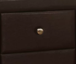 Monarch Faux Leather Nightstand 13 Monarch Faux Leather Nightstand -Storage supplies store 810598393 A8