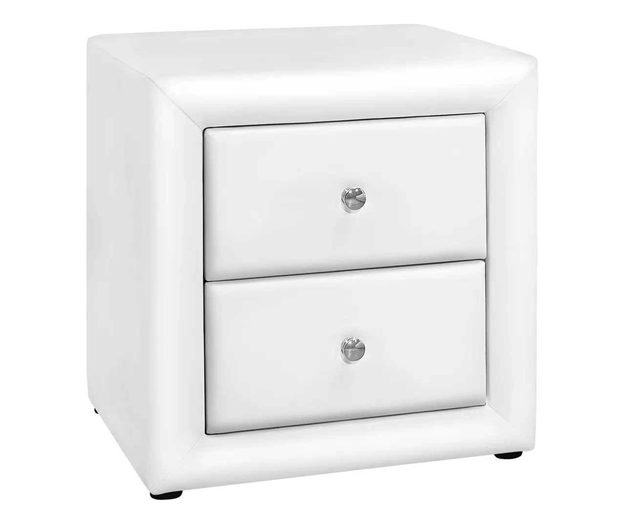 Monarch Faux Leather Nightstand 4 Monarch Faux Leather Nightstand - Image 2