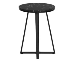 Monarch Faux Marble & Metal Accent Table -Storage supplies store 810598395 A3