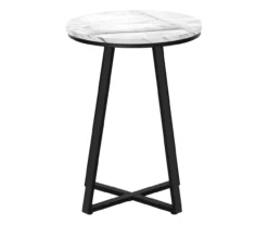 Monarch Faux Marble & Metal Accent Table -Storage supplies store 810598396 A0