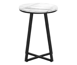 Monarch Faux Marble & Metal Accent Table -Storage supplies store 810598396 A2
