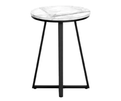 Monarch Faux Marble & Metal Accent Table -Storage supplies store 810598396 A3