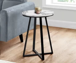 Monarch Faux Marble & Metal Accent Table -Storage supplies store 810598396 B0