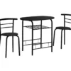 Monarch 3-Piece Dining Set 2 Monarch 3-Piece Dining Set -Storage supplies store 810598491 A0 1