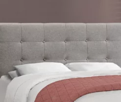 Monarch Linen Tufted Low Profile Bed -Storage supplies store 810598498 B8