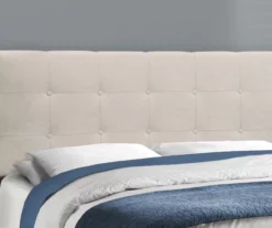 Monarch Linen Tufted Low Profile Bed -Storage supplies store 810598499 B8