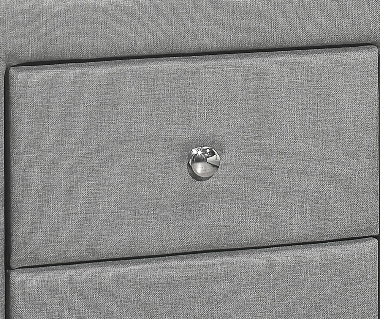 Monarch Linen Upholstered Nightstand 9 Monarch Linen Upholstered Nightstand - Image 7