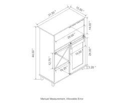 Black & Light Brown Sliding Door Wine Cabinet -Storage supplies store 810598580 A0 8