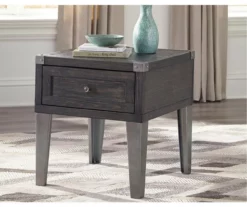 Todoe End Table With USB Ports & Outlets -Storage supplies store 810598692