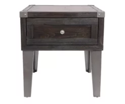 Todoe End Table With USB Ports & Outlets