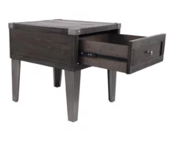 Todoe End Table With USB Ports & Outlets -Storage supplies store 810598692 6
