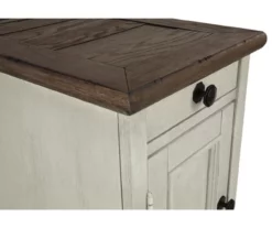 Bolanburg Chairside End Table With USB Ports, Outlets & Tray -Storage supplies store 810598698 4