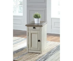 Bolanburg Chairside End Table With USB Ports, Outlets & Tray -Storage supplies store 810598698 9