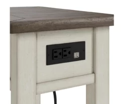 Bolanburg Chairside End Table With USB Ports & Outlets -Storage supplies store 810598700 2