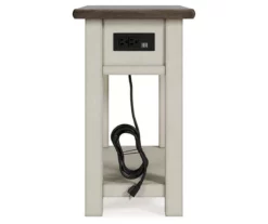Bolanburg Chairside End Table With USB Ports & Outlets -Storage supplies store 810598700 7