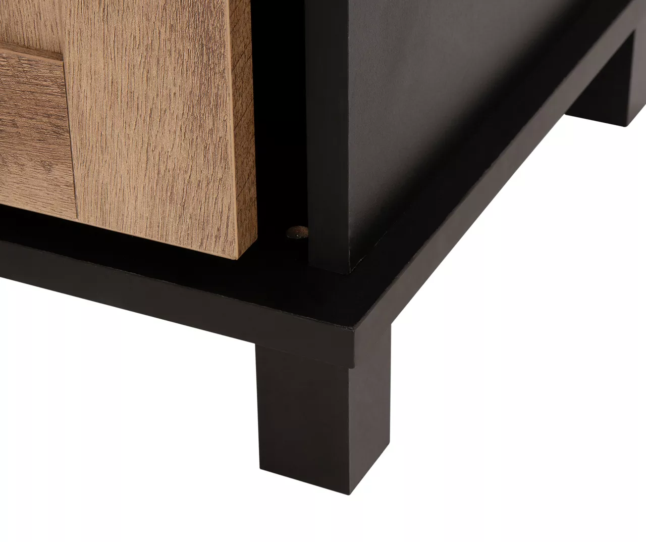 Modern Industrial Black & Brown Sliding Door Sideboard 9 Modern Industrial Black & Brown Sliding Door Sideboard - Image 7