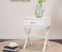 Glitzhome X-Leg End Table -Storage supplies store 810598716 A0 2