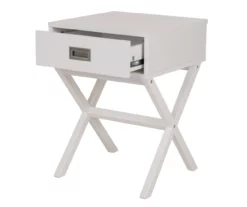 Glitzhome X-Leg End Table -Storage supplies store 810598716 A0 4