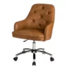 Caramel Brown Faux Leather Tufted Adjustable Office Chair 2 Caramel Brown Faux Leather Tufted Adjustable Office Chair -Storage supplies store 810598931 A0 1