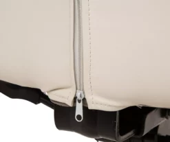 Cream Mid-Century Modern Faux Leather Executive Office Chair 16 Cream Mid-Century Modern Faux Leather Executive Office Chair -Storage supplies store 810598938 A0 7