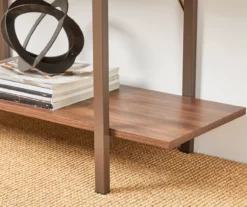 Walnut Modern Open 4-Shelf Bookcase 11 Walnut Modern Open 4-Shelf Bookcase -Storage supplies store 810598940 A0 4