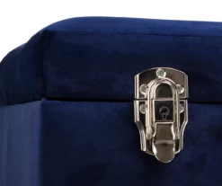 Glitzhome Velvet Suitcase Storage Stool -Storage supplies store 810598944 A0 5