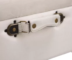 Seashell White Velvet Suitcase Storage Stool -Storage supplies store 810598945 A0 5