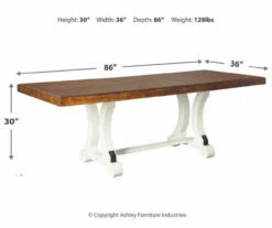 Valebeck Extension Leaf Dining Table -Storage supplies store 810599574 3
