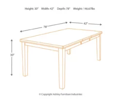 Ralene Extension Leaf Dining Table -Storage supplies store 810599579 5