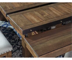 Moriville Extension Leaf Dining Table -Storage supplies store 810599584 5