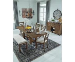 Moriville Extension Leaf Dining Table -Storage supplies store 810599584 6