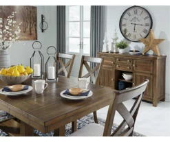 Moriville Extension Leaf Dining Table -Storage supplies store 810599584 8