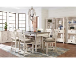 Bolanburg Counter-Height Dining Table With Wine Bottle Storage -Storage supplies store 810599589 2