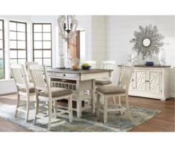 Bolanburg Counter-Height Dining Table With Wine Bottle Storage -Storage supplies store 810599589 3
