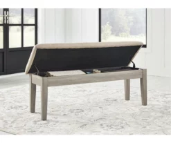 Parellen Upholstered Storage Dining Bench -Storage supplies store 810599596 5