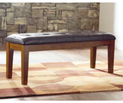 Ralene Faux Leather Dining Bench -Storage supplies store 810599600 3