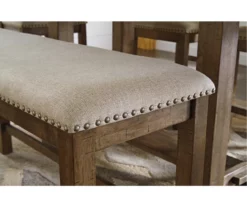 Moriville Upholstered Counter-Height Dining Bench -Storage supplies store 810599606 2