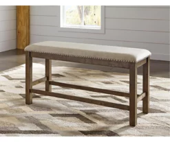 Moriville Upholstered Counter-Height Dining Bench -Storage supplies store 810599606 5