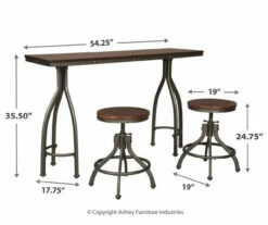 Odium 3-Piece Counter-Height Dining Set -Storage supplies store 810599614 5