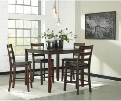 Coviar 5-Piece Counter-Height Dining Set -Storage supplies store 810599621 3