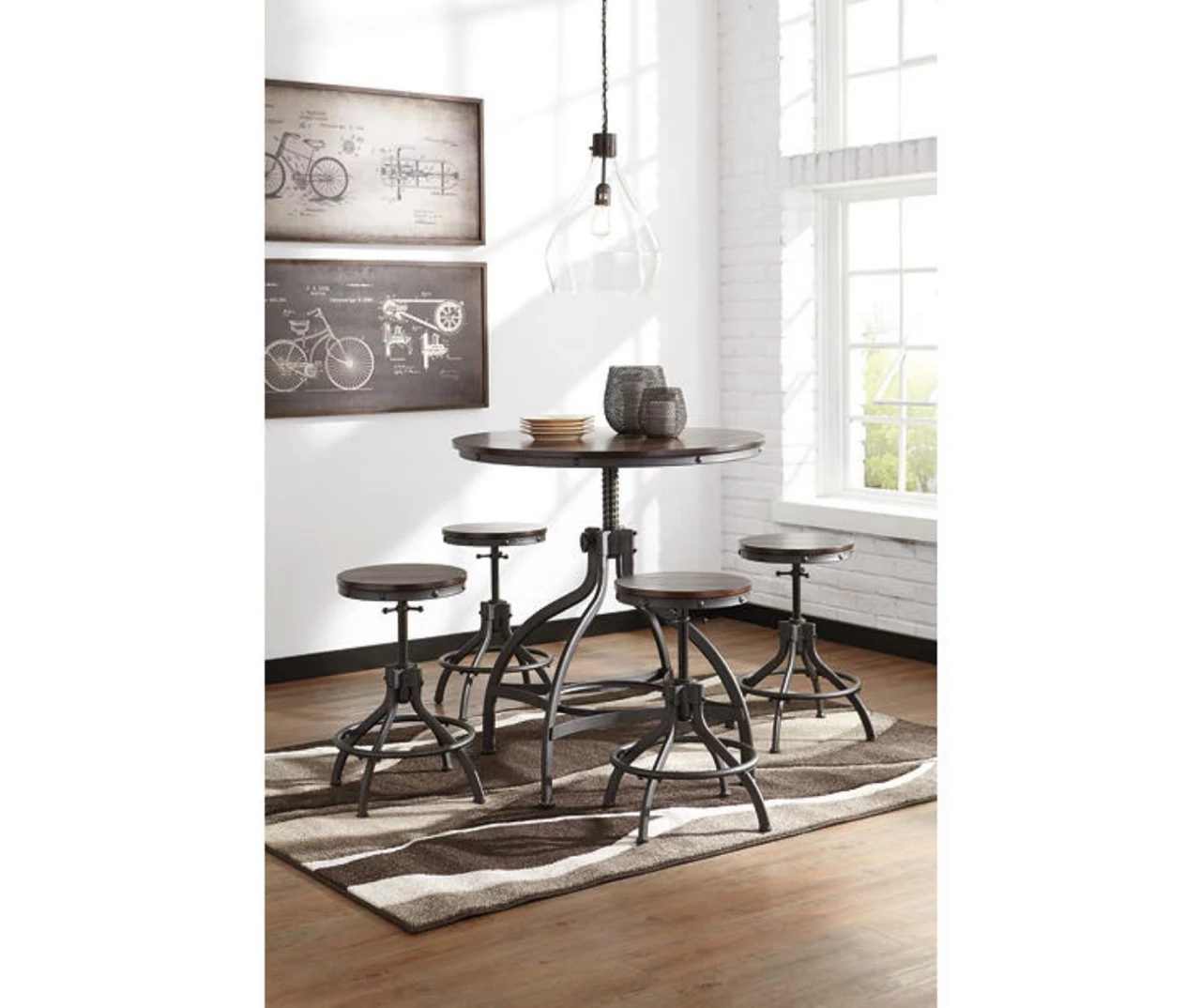Odium 5-Oiece Counter-Height Dining Set 11 Odium 5-Oiece Counter-Height Dining Set - Image 9