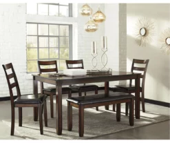 Coviar 6-Piece Dining Set With Bench -Storage supplies store 810599628 2