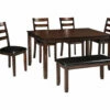 Coviar 6-Piece Dining Set With Bench 2 Coviar 6-Piece Dining Set With Bench -Storage supplies store 810599628 5